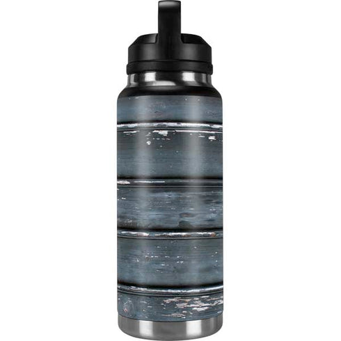 Chipped Blue Wood YETI Rambler 36oz Bottle Skin