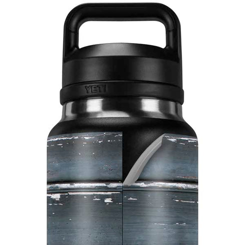 Chipped Blue Wood YETI Rambler 36oz Bottle Skin