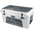 Chipped Blue Wood YETI Tundra 65 Hard Cooler Skin