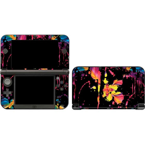 Chromatic Splatter Black 3DS XL 2015 Skin