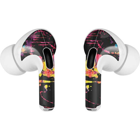 Chromatic Splatter Black AirPods Pro 2nd Gen Skin