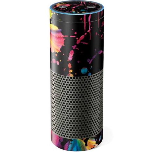 Chromatic Splatter Black Amazon Echo Skin