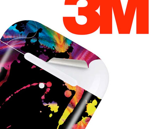Chromatic Splatter Black Apple AirPods 2 Skin