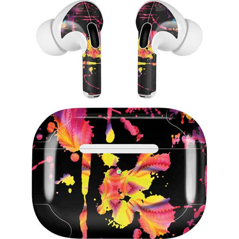 Chromatic Splatter Black Apple AirPods Pro Skin