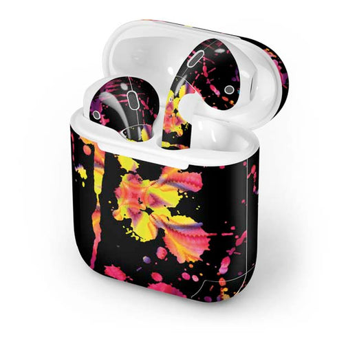 Chromatic Splatter Black Apple AirPods Skin