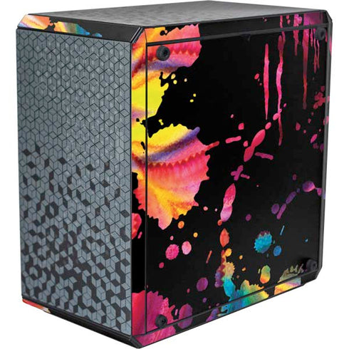 Chromatic Splatter Black Cooler Master MasterBox Q300L Mini Tower Skin