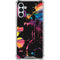 Chromatic Splatter Black Galaxy A13 5G Clear Case
