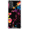 Chromatic Splatter Black Galaxy A32 5G Clear Case