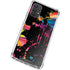 Chromatic Splatter Black Galaxy A32 5G Clear Case