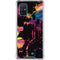 Chromatic Splatter Black Galaxy A71 5G Clear Case