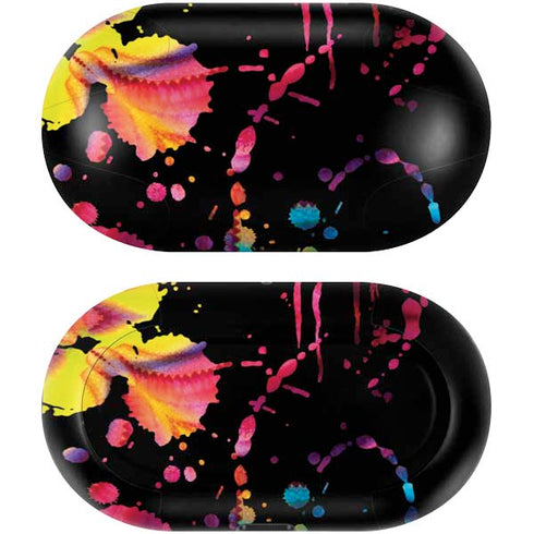 Chromatic Splatter Black Galaxy Buds Skin