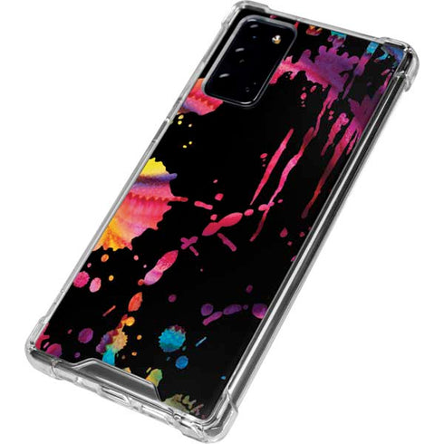 Chromatic Splatter Black Galaxy Note20 5G Clear Case