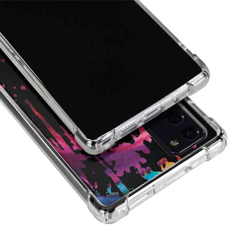 Chromatic Splatter Black Galaxy Note20 5G Clear Case