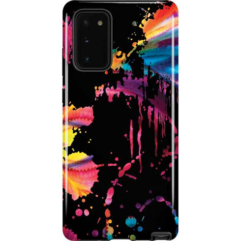 Chromatic Splatter Black Galaxy Note20 5G Pro Case