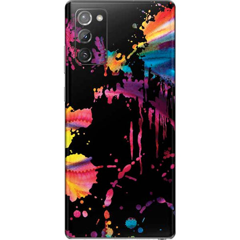 Chromatic Splatter Black Galaxy Note20 5G Skin
