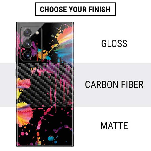 Chromatic Splatter Black Galaxy Note20 Ultra 5G Skin