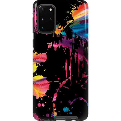 Chromatic Splatter Black Galaxy S20 Plus Pro Case