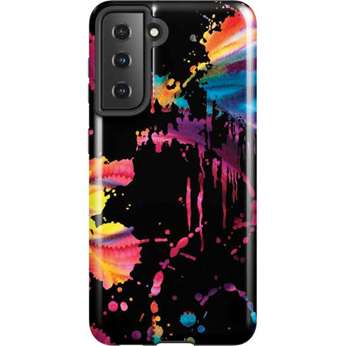Chromatic Splatter Black Galaxy S21 5G Pro Case