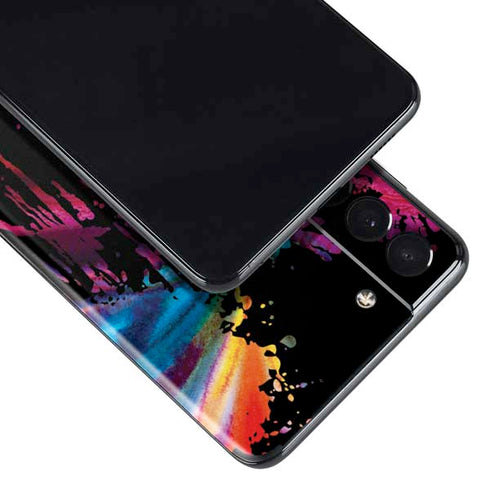 Chromatic Splatter Black Galaxy S21 5G Skin