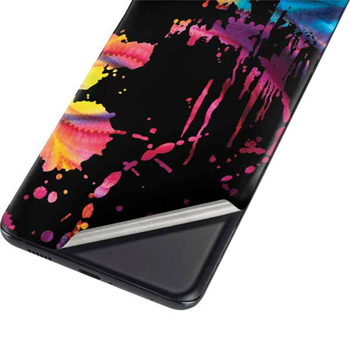 Chromatic Splatter Black Galaxy S21 5G Skin