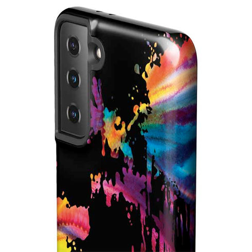 Chromatic Splatter Black Galaxy S21 Plus 5G Pro Case
