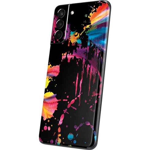 Chromatic Splatter Black Galaxy S21 Plus 5G Skin