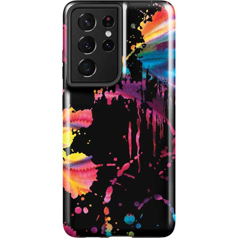 Chromatic Splatter Black Galaxy S21 Ultra 5G Pro Case