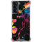 Chromatic Splatter Black Galaxy S22 Clear Case