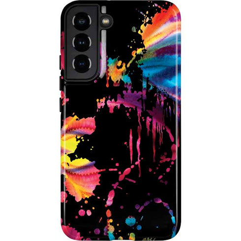Chromatic Splatter Black Galaxy S22 Plus Pro Case
