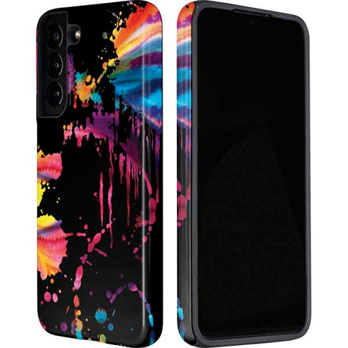 Chromatic Splatter Black Galaxy S22 Pro Case