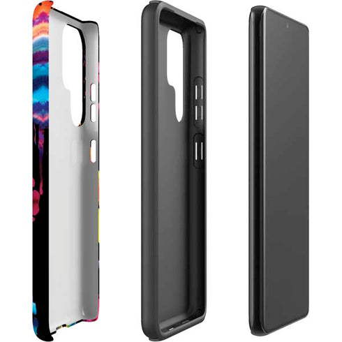 Chromatic Splatter Black Galaxy S22 Ultra Pro Case