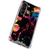 Chromatic Splatter Black Galaxy S23 Clear Case