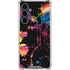 Chromatic Splatter Black Galaxy S23 FE Clear Case
