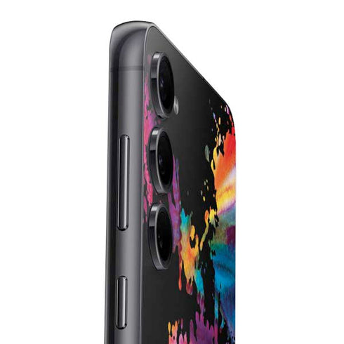 Chromatic Splatter Black Galaxy S23 Plus Skin