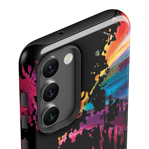 Chromatic Splatter Black Galaxy S23 Pro Case