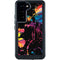 Chromatic Splatter Black Galaxy S23 Waterproof Case