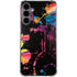 Chromatic Splatter Black Galaxy S24 Plus Clear Case
