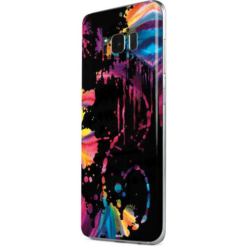 Chromatic Splatter Black Galaxy S8 Skin