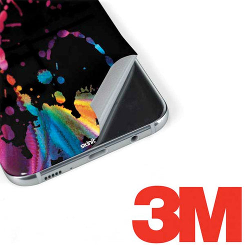 Chromatic Splatter Black Galaxy S8 Skin