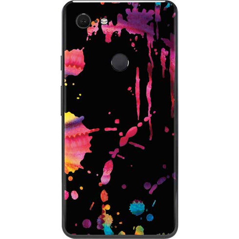 Chromatic Splatter Black Google Pixel 3 XL Skin