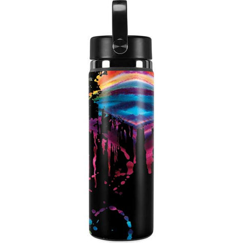 Chromatic Splatter Black Hydro Flask 20oz Wide Mouth Skin
