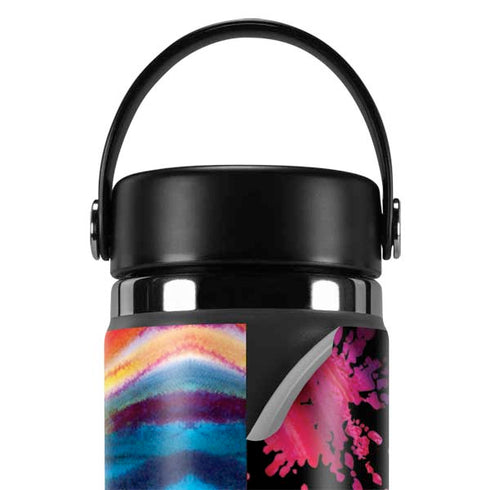 Chromatic Splatter Black Hydro Flask 20oz Wide Mouth Skin