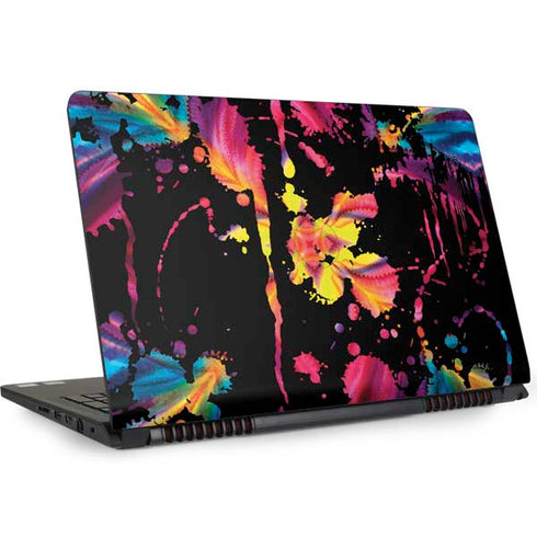 Chromatic Splatter Black Dell Inspiron Skin