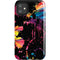 Chromatic Splatter Black iPhone 11 Impact Case