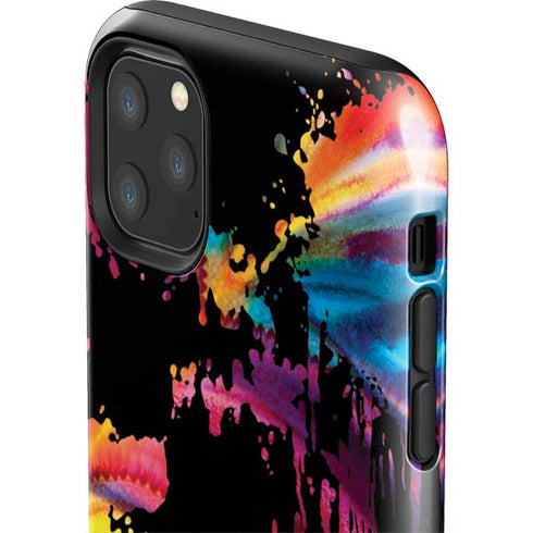 Chromatic Splatter Black iPhone 11 Pro Max Impact Case