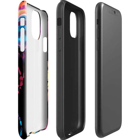 Chromatic Splatter Black iPhone 11 Pro Max Impact Case