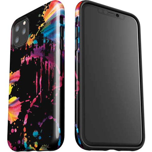 Chromatic Splatter Black iPhone 11 Pro Max Impact Case