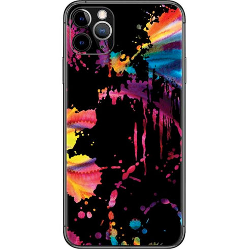 Chromatic Splatter Black iPhone 11 Pro Max Skin