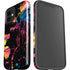 Chromatic Splatter Black iPhone 12 Impact Case