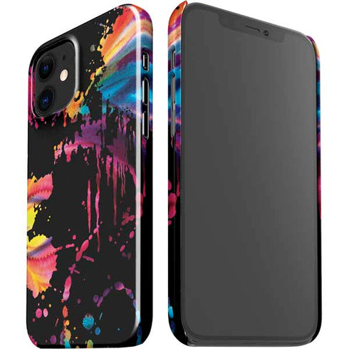 Chromatic Splatter Black iPhone 12 Mini Lite Case